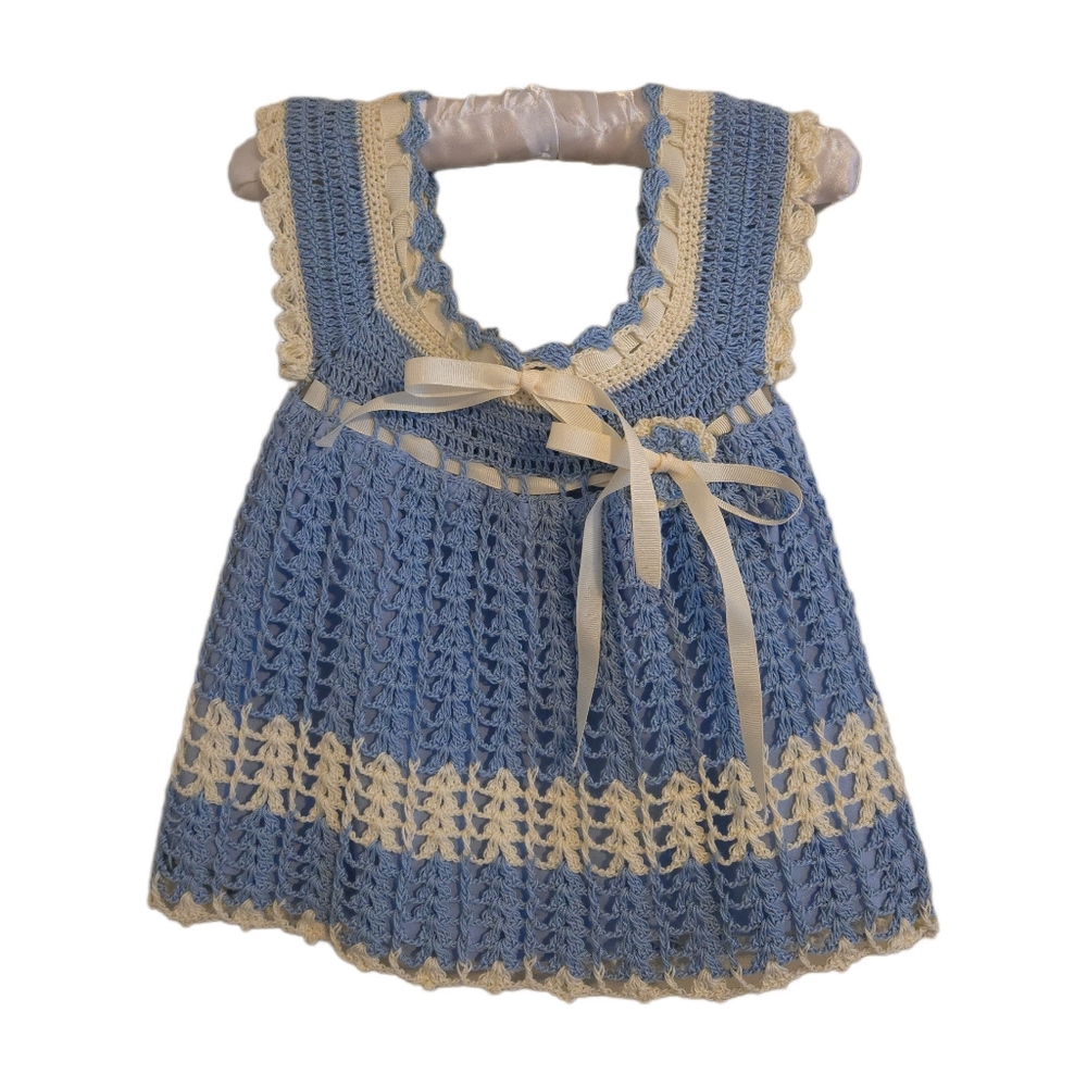 Hand-knitted Baby Girl Dress